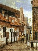 Jacobus Vrel Street Scene with Six Figures China oil painting reproduction